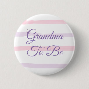 Oma om Baby shower te zijn Ronde Button 5,7 Cm