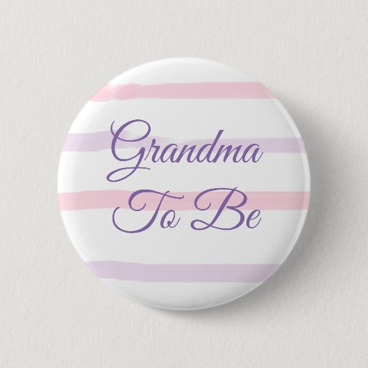 Oma om Baby shower te zijn Ronde Button 5,7 Cm (Voorkant)