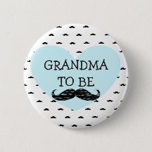 Oma om blauw te zijn en Black Mustache Button