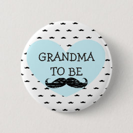 Oma om blauw te zijn en Black Mustache Button