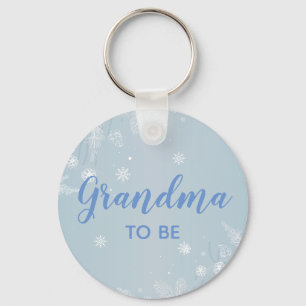 Oma om Blue Baby Boy Shower te zijn Nieuw grootma  Sleutelhanger
