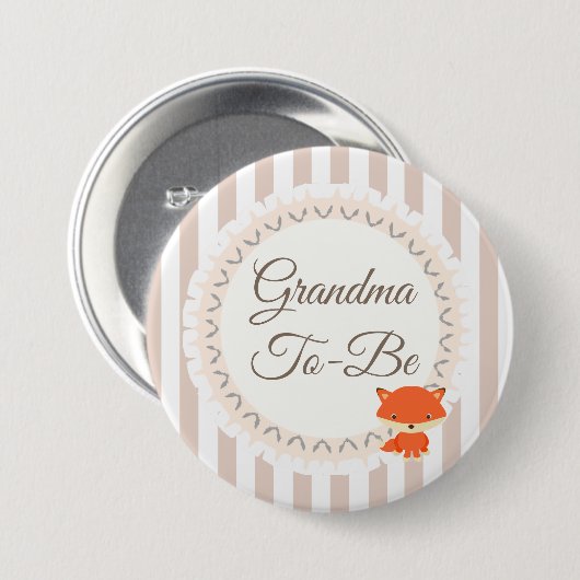 Oma om Button te zijn Fox Woodlands Theme (Voorkant /achterkant)