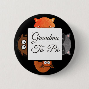 Oma om Button te zijn Fox Woodlands Theme