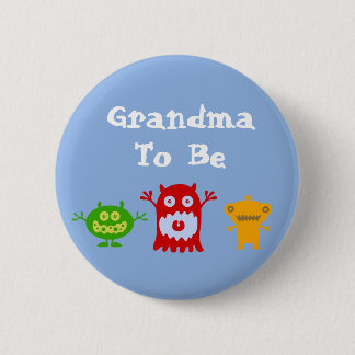 Oma om kleine monsters te zijn ronde button 5,7 cm