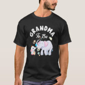 Oma om olifant Baby shower Moederdag te zijn T-shirt (Voorkant)