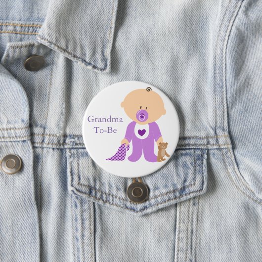 Oma om Paarse Baby Button te zijn (In situ)