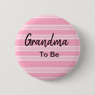 Oma om roze Baby shower te zijn Ronde Button 5,7 Cm