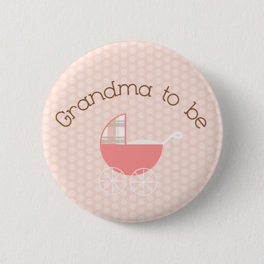 Oma om roze roze Button te zijn (Voorkant)
