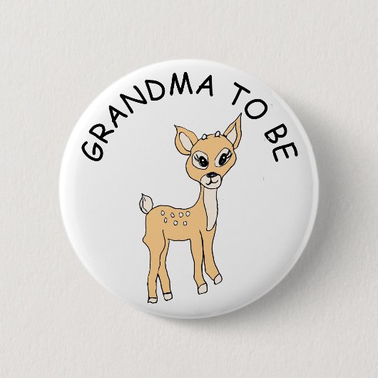 Oma om te worden, Baby shower Button Little Fawn (Voorkant)