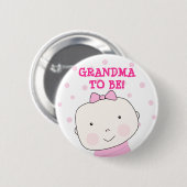 Oma om te zijn! Baby meisje Button (Voorkant /achterkant)