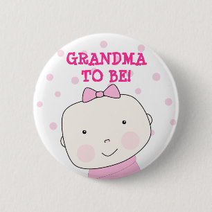 Oma om te zijn! Baby meisje Button