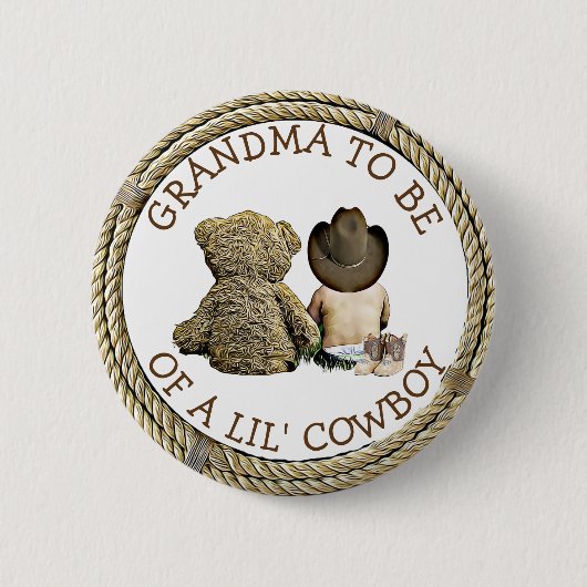 Oma om van een Lil Cowboy Button te zijn (Voorkant)