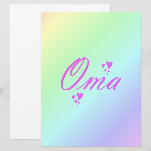 oma , oma (Voorkant / Achterkant)
