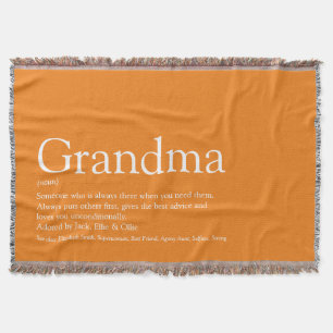 Oma Oma Definitie Oranje Modern Plezier Deken