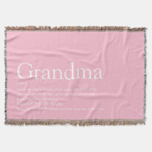 Oma Oma Definitie Roze Modern Plezierig Deken
