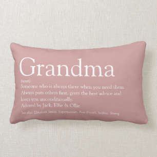 Oma Oma Definitie Stof Roze Kussen