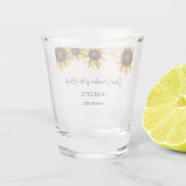 Oma Oma Zonnebloem  Shot Glas (Achterkant)