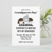 Oma Omaatje Schattige Oma Kaart (Staand voorkant)