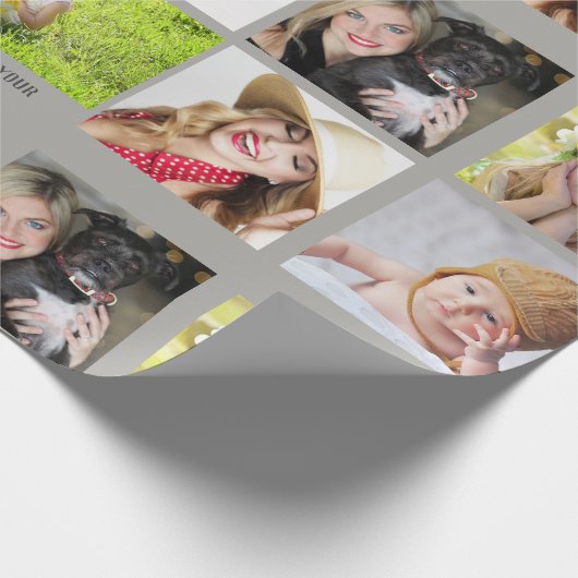 Oma Opa FOTOCollage Cadeau Cadeaupapier (Hoek)