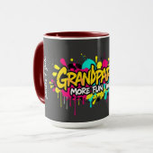 Oma/opa Graffiti - gepersonaliseerde Oma/opa-dag Mok (Voorkant links)
