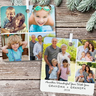 Oma Opa Grootouders Kerst Foto Metalen Ornament