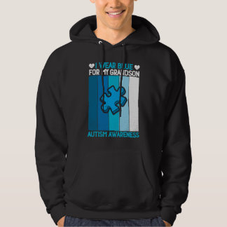Oma opa ik draag blauw voor mijn kleinzoon autisme hoodie