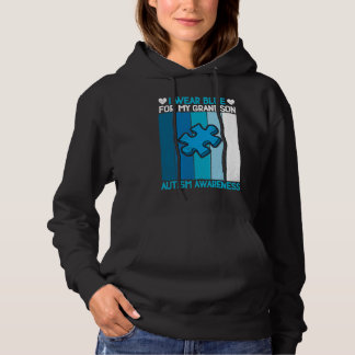 Oma opa ik draag blauw voor mijn kleinzoon autisme hoodie