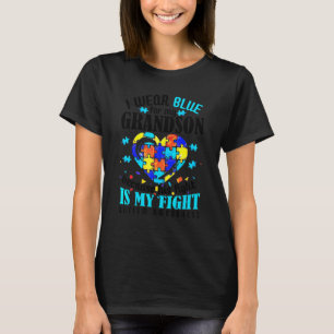 Oma opa ik Draag blauw voor mijn kleinzoon autisme T-shirt
