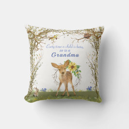 Oma & Opa Ree Hooibos Konijn Bloemen Kussen