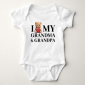 Oma Opa Teddy Bear Love Romper (Voorkant)