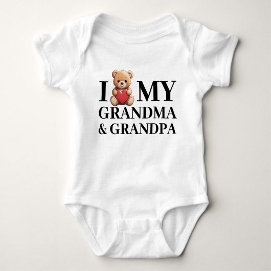 Oma Opa Teddy Bear Love Romper (Voorkant)