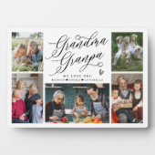 Oma & opa We houden van foto's collage Fotoplaat (voorkant)