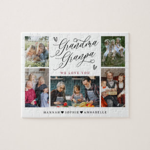 Oma & opa We houden van foto's collage Legpuzzel