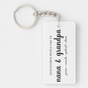 Oma & Opa's Cadeau, Oma, Opa, Grootouders Sleutelhanger