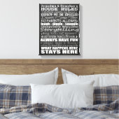 Oma & Opa's Huisregels 11x14 Canvas (Insitu (Slaapkamer))