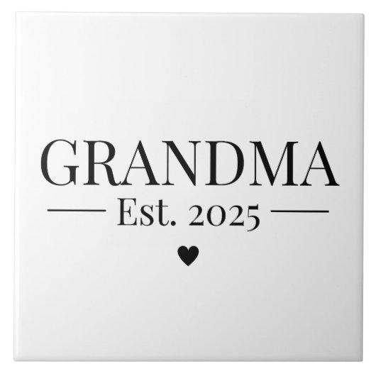 Oma Opgericht 2025 Tegeltje (Voorkant)