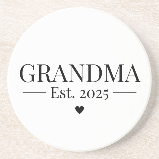 Oma Opgericht 2025 Zandsteen Onderzetter (Voorkant)