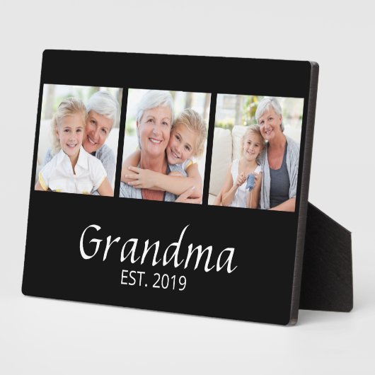 Oma Opgericht 3 Foto Fotoplaat (Zijkant)