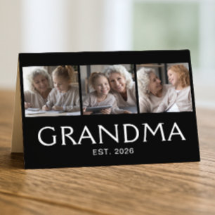Oma Opgericht 3-Foto Zwart Wit Oma Dag Kaart