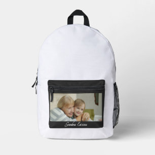 Oma Opgericht Foto Cadeau Bedrukte Rugzak