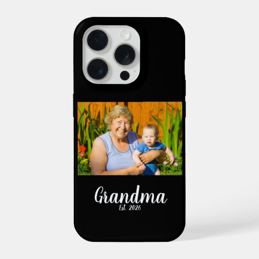 Oma Opgericht Foto Cadeau iPhone Hoesje (Achterkant)