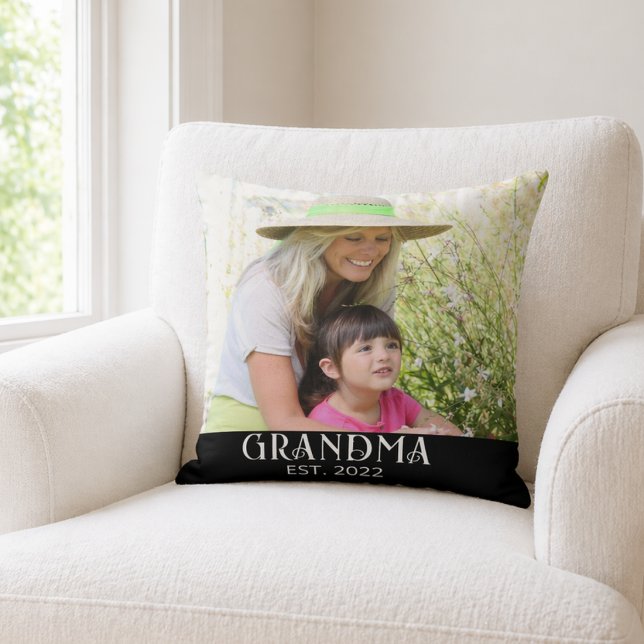 Oma Opgericht Foto Cadeau Kussen (Creator heeft geüpload)