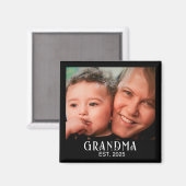 Oma Opgericht Foto Cadeau Magneet (Voorkant / Achterkant)