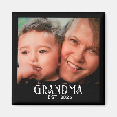 Oma Opgericht Foto Cadeau Magneet (Voorkant)