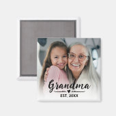 Oma Opgericht Foto Cadeau Magneet (Voorkant / Achterkant)