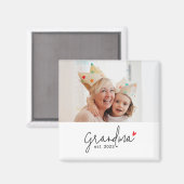 Oma Opgericht Foto Cadeau Magneet (Voorkant / Achterkant)