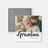 Oma Opgericht Foto Cadeau Magneet (Voorkant / Achterkant)