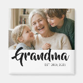Oma Opgericht Foto Cadeau Magneet (Voorkant)