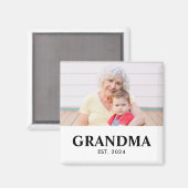 Oma Opgericht Foto Cadeau Magneet (Voorkant / Achterkant)