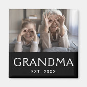 Oma Opgericht Foto Cadeau Magneet (Voorkant)